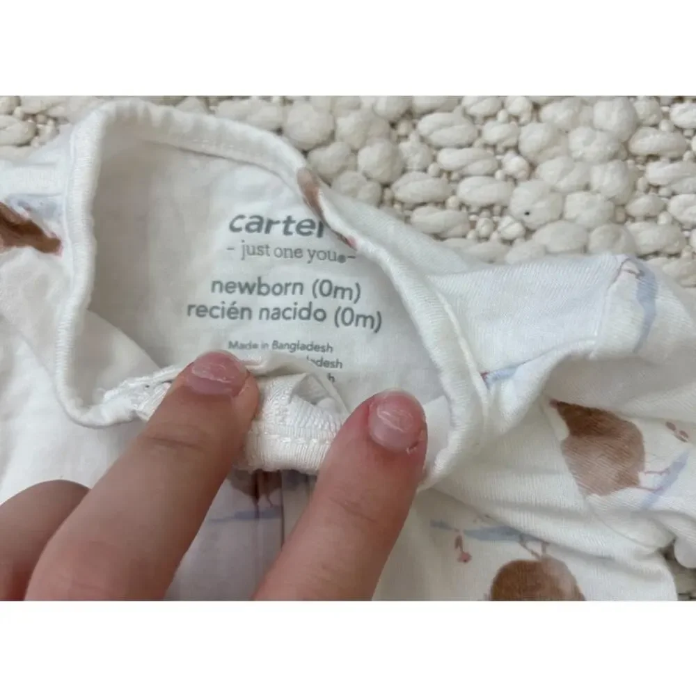 NWOT Carters Farm Newborn Bamboo Sleeper